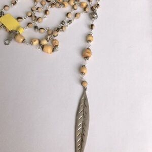 NWT Chan Luu necklace antiquated silver and skulls